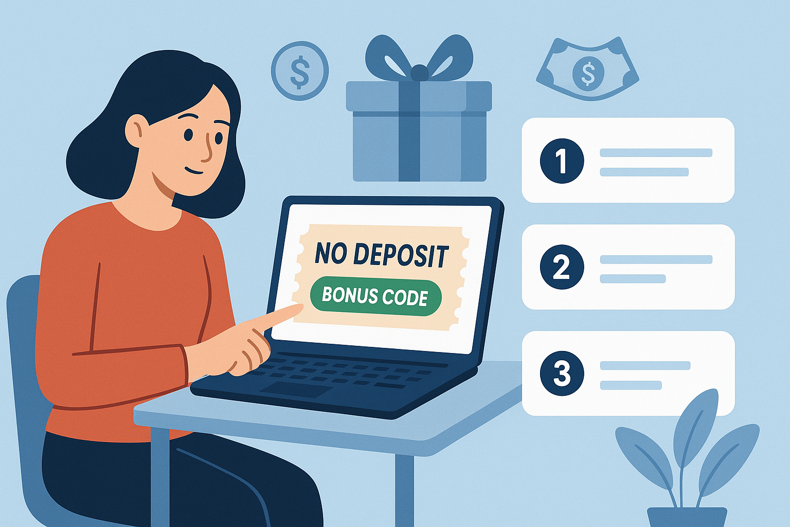 How to claim a no deposit bonus code step by step