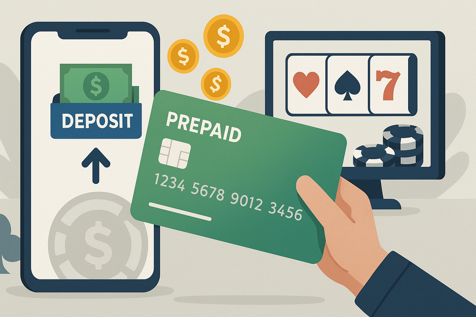 Prepaid card deposits at online casinos